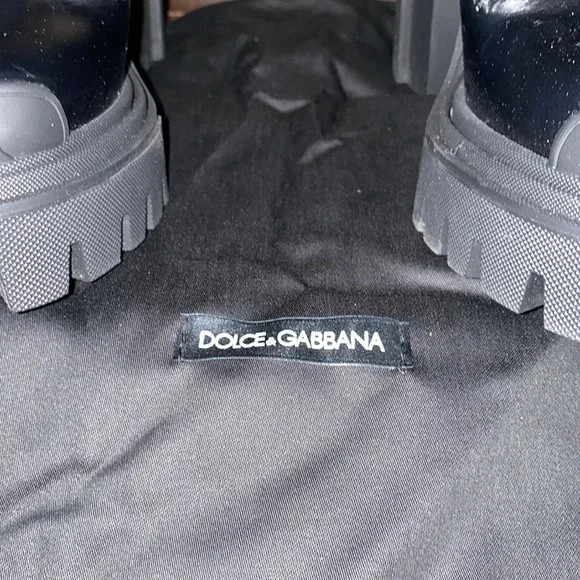 BNWT DESIGNER DOLCE & GABBANA STIVALETTO ANTIK + MAGLINA LOGO BOOT, NERO COLOR - Picture 3 of 13